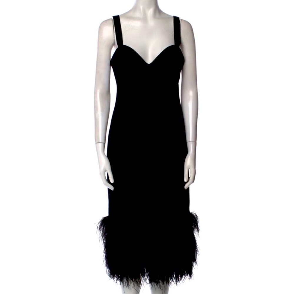 Cinq a Sept feather MIDI dress!